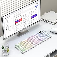 OHY K98 White Gaming Keyboard — image 9