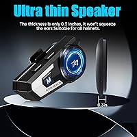 Khptop X7 Motorcycle Helmet Bluetooth Headset — image 2