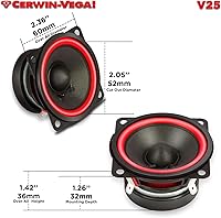 Cerwin-Vega Vega Series V25 2.5″ Full Range Car Audio Speakers — image 4