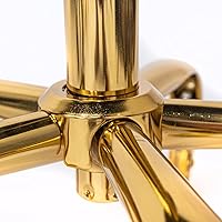 MAYAKOBA Set of 2 Nail Salon Pedicure Stools, Black Gold — image 6