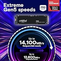 Crucial T705 4TB PCIe Gen5 NVMe M.2 SSD — image 2