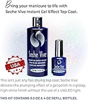 Seche Vive Instant Gel Effect Top Coat, 4 oz & 0.5 oz Refill — image 4