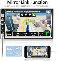 AMPrime Double Din Car Stereo with Bluetooth 7-inch Touch Screen — image 2