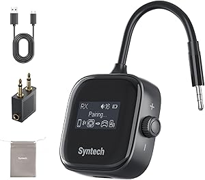Syntech Airplane Bluetooth Transmitter 5.4 Adapter