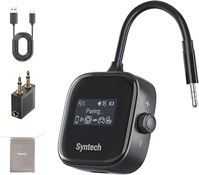 Syntech Airplane Bluetooth Transmitter 5.4 Adapter