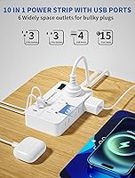WENTONGKEJI Surge Protector Power Strip 15FT — image 2