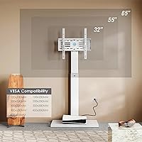 FITUEYES Floor Swivel TV Stand with Power Outlet for 32-65 Inch TVs — image 2