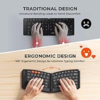 MEETION K9880 Ergonomic Foldable Bluetooth Keyboard — image 2