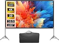 VISULAPEX 100 Inch Projector Screen with Stand — image 1