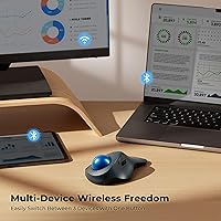 PORLEI TM550 Wireless Trackball Mouse — image 3