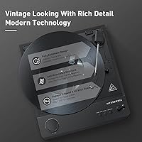 MYKESONIC YY1632BK Bluetooth Vinyl Turntable — image 3