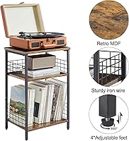 YMYNY 3 Tier Record Player Stand — image 8