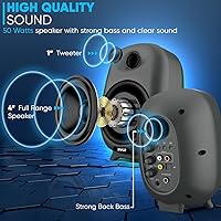 Pyle PBKSR40 Bluetooth Bookshelf Speakers — image 4