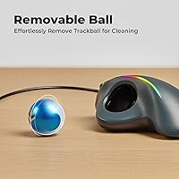 PORLEI TM551 Wired Trackball Mouse — image 5