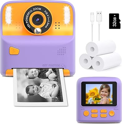 Amzelas X6D Kids Instant Print Camera