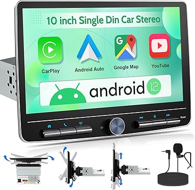 Cogamichi S100 10-inch Android Single Din Touchscreen Car Stereo