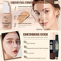 NUIBO All in One Makeup Kit - Beige Foundation & Natural CC Cream — image 3