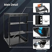 Eastrexon 15U Open Frame Server Rack — image 5