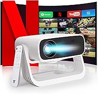 Wielio 4K Projector, Native 1080p, WiFi 6, Bluetooth 5.2 — image 1