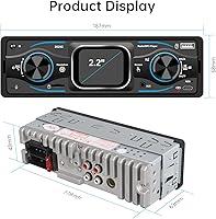 Alondy Single Din Car Radio Bluetooth with 2.2″ Touchscreen — image 6