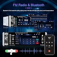 METEESER Single Din Car Stereo with Apple Carplay Android Auto — image 3