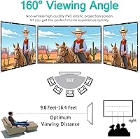 GYUEM 120 Inch Projector Screen with Stand — image 7