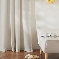 RYB HOME Linen Blend Curtains 36″L x 52″W, 2 Panels Set — image 5