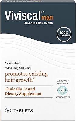 Viviscal Men's Hair Growth Supplements, 60 Tablets