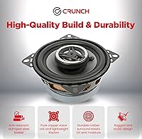 Crunch CS4CX 4-Inch Full-Range Coaxial Car Speakers — image 3