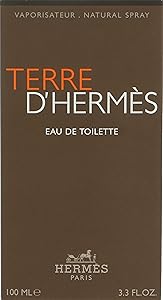 HERMÉS Terre D'Hermes Eau de Toilette Spray for Men, 3.3 oz