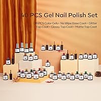 Modelones 40 Pcs Fall Gel Nail Polish Set — image 7
