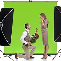 WASJOYE Large Retractable Green Backdrop Screen 79 x 79 in — image 6