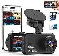 Biuone A22W 4K Dash Cam Front and Rear with 64GB Card — image 1
