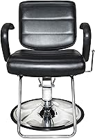 PureSana Chromium Vinyl Kyler Salon Chair - Black — image 6