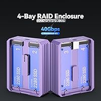JEYI Quad NVMe Enclosure 32TB USB4 40Gbps — image 3