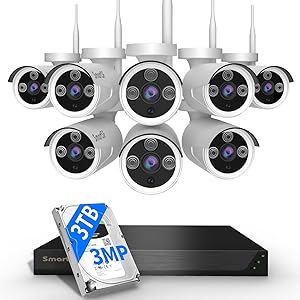 SmartSF Wireless Security Camera System 10CH 5MP NVR with 8 3MP Cameras 3TB HDD Review