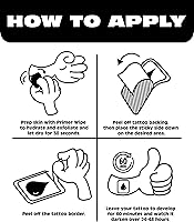 Inkbox Falling Blossoms Temporary Tattoo, 5 x 2 in — image 4