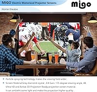 MIGO 150-Inch Pull Down Electric Projector Screen — image 4