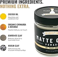 Kingpin Matte Clay Hair Wax for Men - 2.5oz — image 3