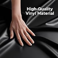 Eroticgel Black Vinyl Queen Waterproof Massage Bed Sheet — image 10