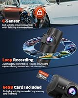 Kingslim O3PRO 3 Channel 5G WiFi Dash Cam with 64GB Card — image 4