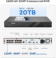 ONWOTE 16-Channel 6K NVR Security Camera System with 16x 6MP Bullet Cameras — image 3
