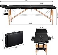 Yaheetech Massage Table 28 inch, Black — image 5