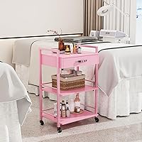 Mefeir Salon Trolley Cart Pink — image 2