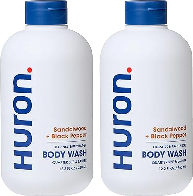 Huron Men’s Moisturizing Body Wash 12.2 fl oz (2 Pack)