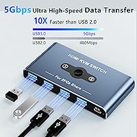 AUKOKIOULA KVM Switch 2 Computers 1 Monitor 4K@60Hz — image 3