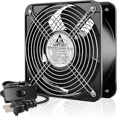 GDSTIME AXIAL Fan 20060, 200mm x 200mm x 60mm, 120V AC