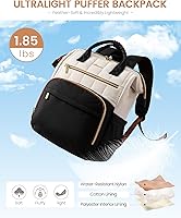LOVEVOOK Puffer Backpack Purse with 15.6 Inch Laptop Pocket — image 4