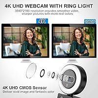 Camii 4K Webcam with Light — image 2