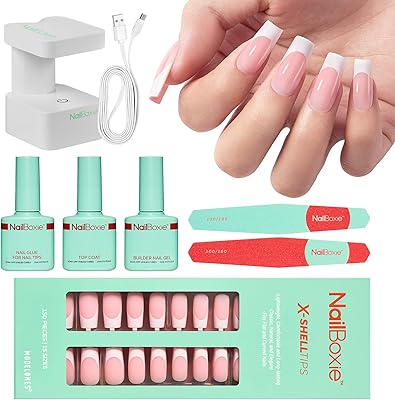 Modelones Gel Nail Kit with LED Light and Press On Nails
